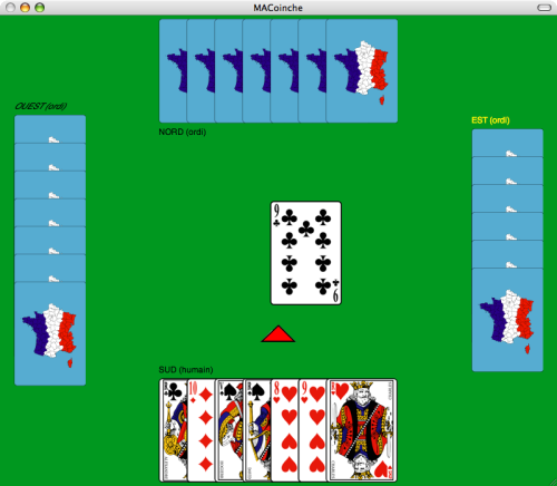 Fenêtre principale du jeu MACoinche