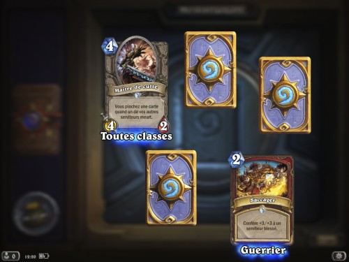 Ouverture d'un paquet de cartes