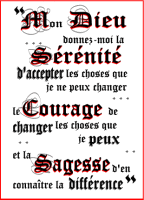 Priere de la Serenite