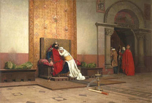 Il y a un détail troublant dans ce tableau peint par Jean–Paul Laurens en 1875...
