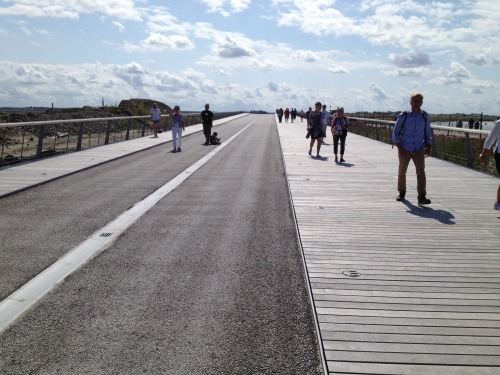 Arrivée de la passerelle au Mont