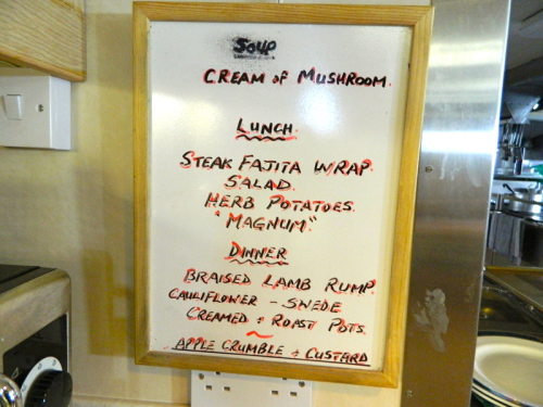 La Cambuse Menus du jour