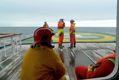 On attend l'hélico