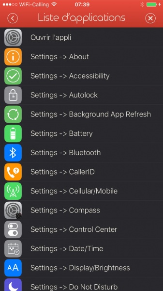 Settings